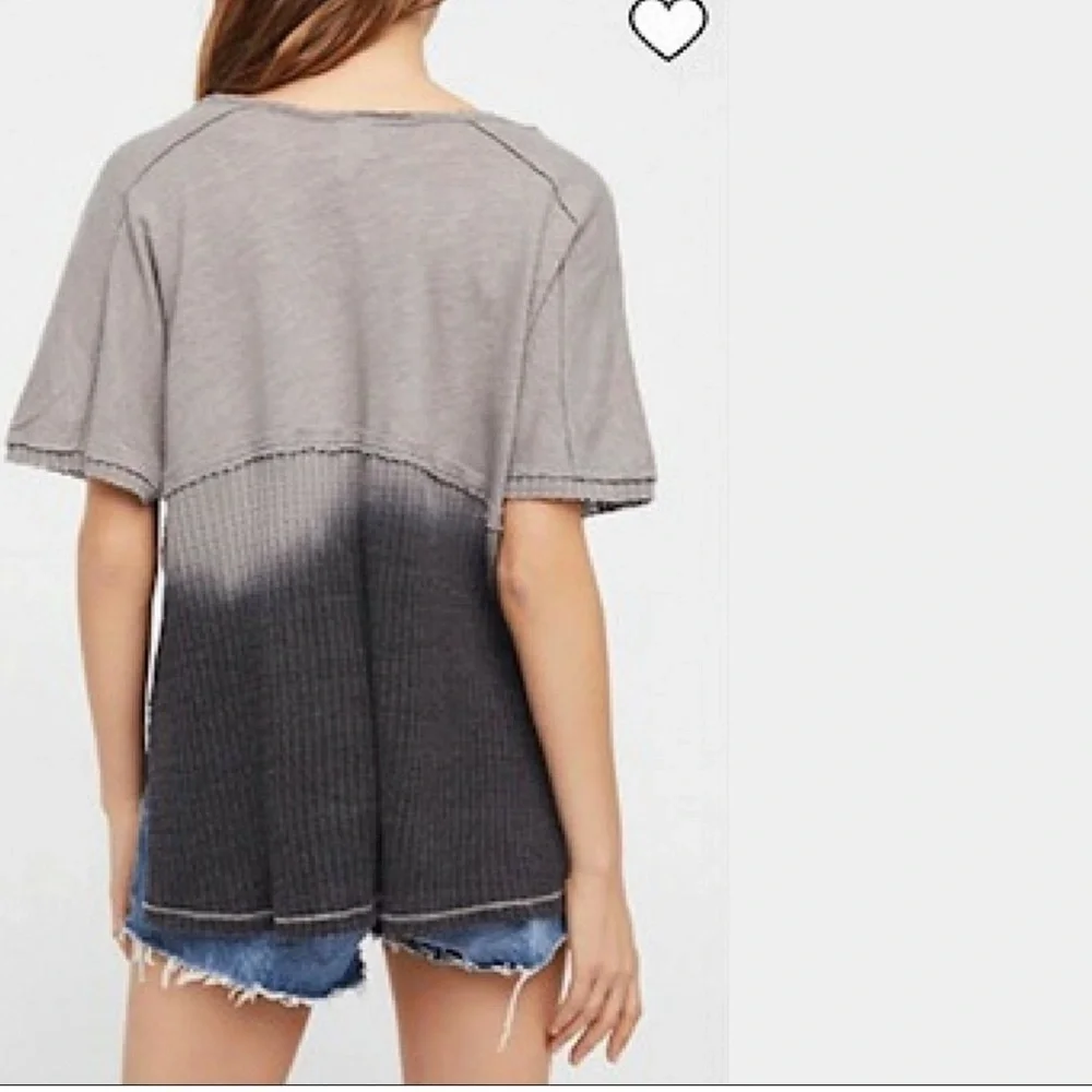 Free People We The Free Sun Dial Ombré T-Shirt Size X Small N7